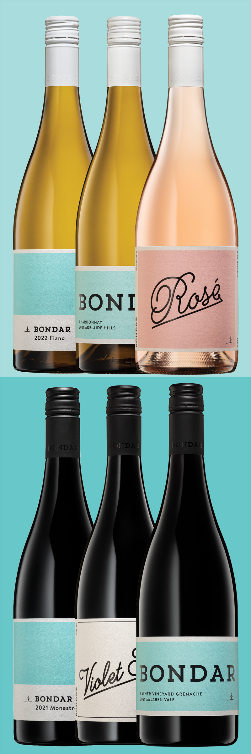 Mixed Selection (whites, rosé and reds)
